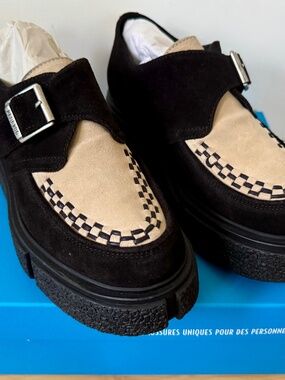 New In Box John Fluevog Anna Sui Collab Suede Creepers Airy Space Edition US 9